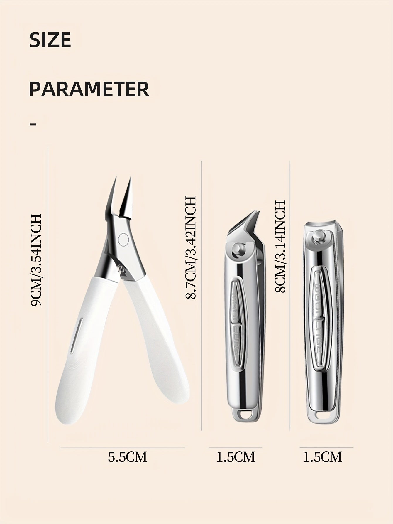 NailCraft Pro — Set de 3 Herramientas Profesionales para Manicure y Pedicure (Estilo Moderno)