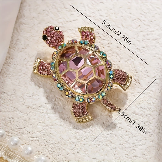 LuckyTurtle DT — Broche Artesanal de Tortuga en Cobre Puro (Decoración Versátil para Hogar, Oficina y Festividades)