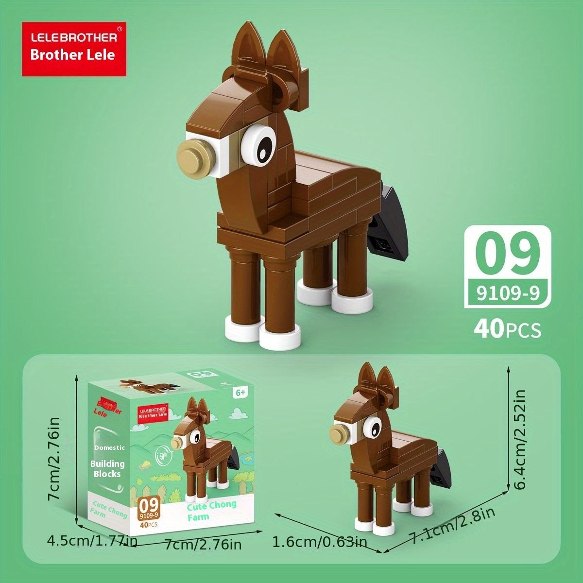 🐾Set de bloques 10 en 1 - Set mini Granja