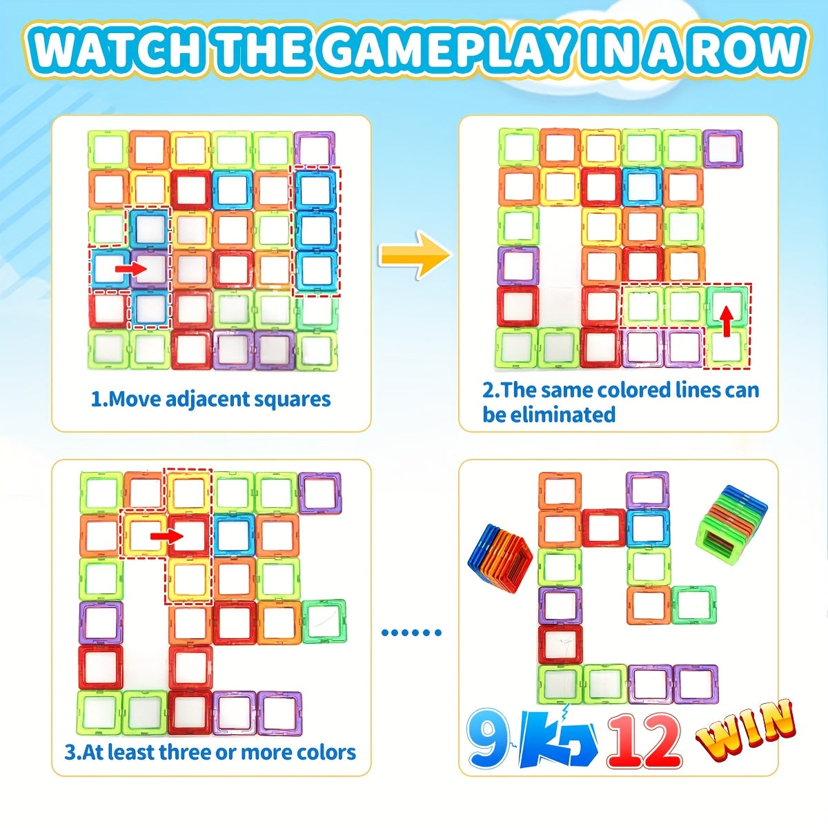 MagnoArq MW — Set de Construcción Magnética 3D con Bolsa de Almacenamiento (Material ABS, Colores Mixtos)