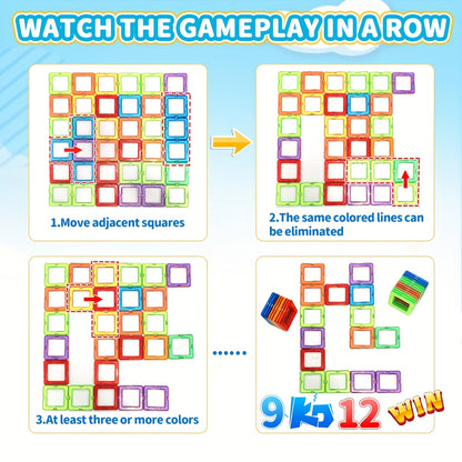 MagnoArq MW — Set de Construcción Magnética 3D con Bolsa de Almacenamiento (Material ABS, Colores Mixtos)