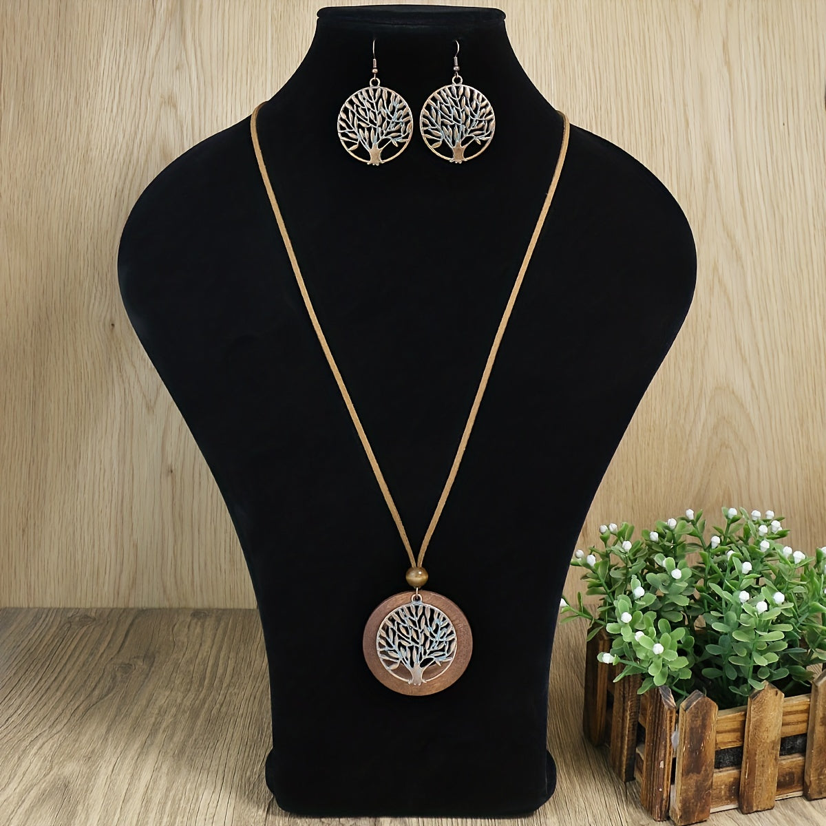 Eternal Roots — Set de Collar y Aros Árbol de la Vida Vintage