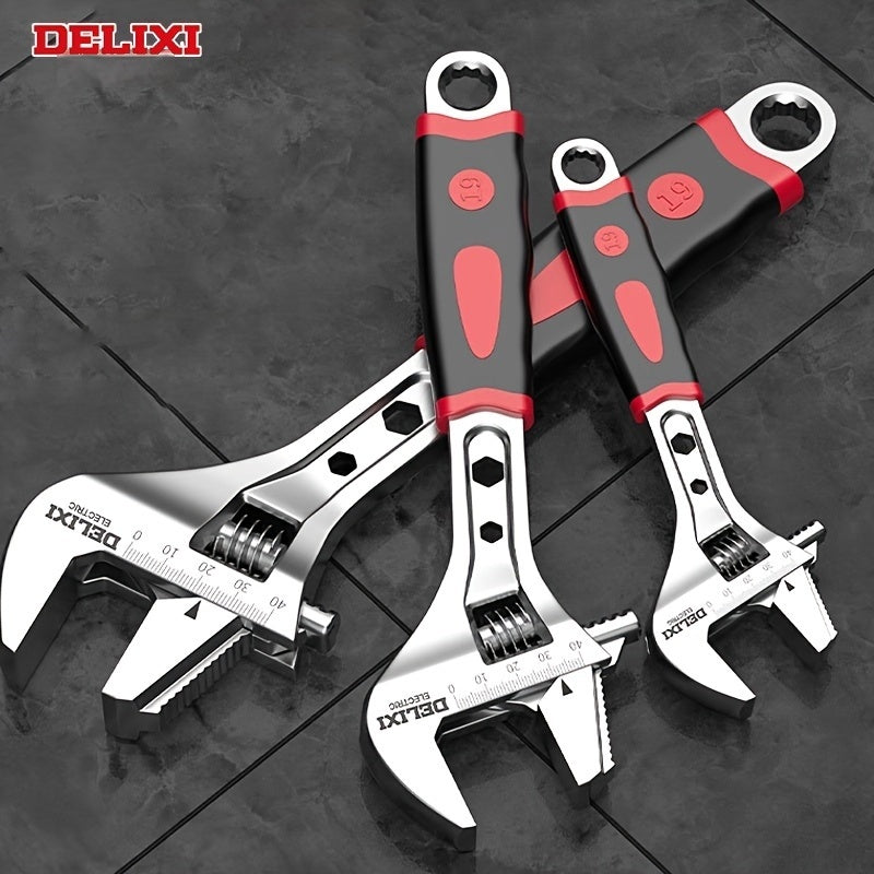 DELIXI ProGrip — Llave Ajustable Profesional 20,32 cm