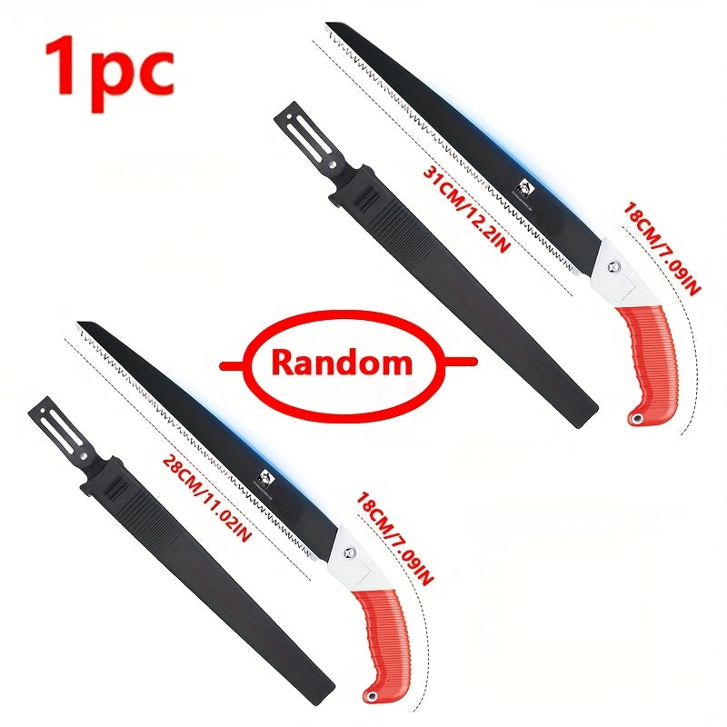 1-Pack Heavy-Duty Manual handheld chainsaw - with Sharp Blade, Red Grip Handle for Tree Pruning, Logging, Firewood Cutting - Portable Chainsaw Saw for Professionals & Home Use - No Electricity Needed, Logging Equipment, Ergon