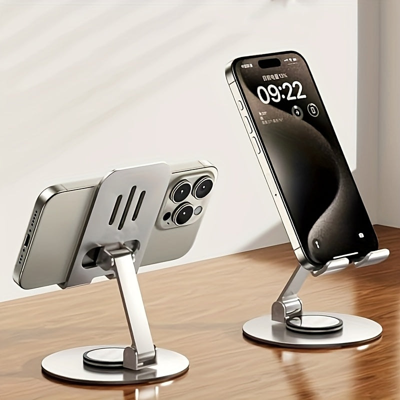 FlexiStand Pro — Soporte Metálico Plegable para Teléfono (Carbon Black)