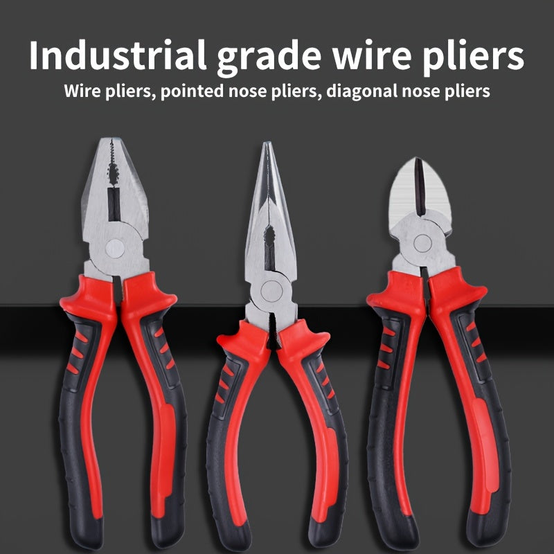 ProGrip Tools — Set de Alicates Profesionales de Acero Cromo-Vanadio