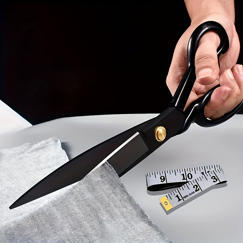 Professional Fabric Scissors - High Carbon Steel, Super Sharp Cutting Blades for Sewing and Crafting, Ideal for Cutting Cloth, Fabric, and Paper, Sewing Essentials | Professional Crafting Tools | Durable Fabric Scissors