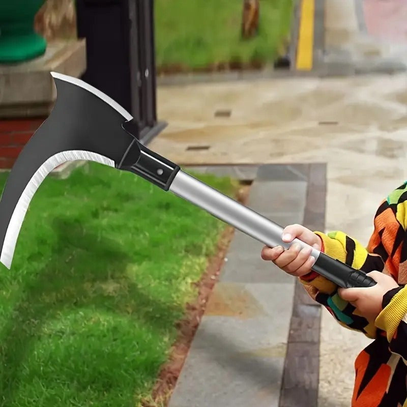 CurveCut Mangan — Hacha de Jardinería con Hoja Curva en Acero Manganeso