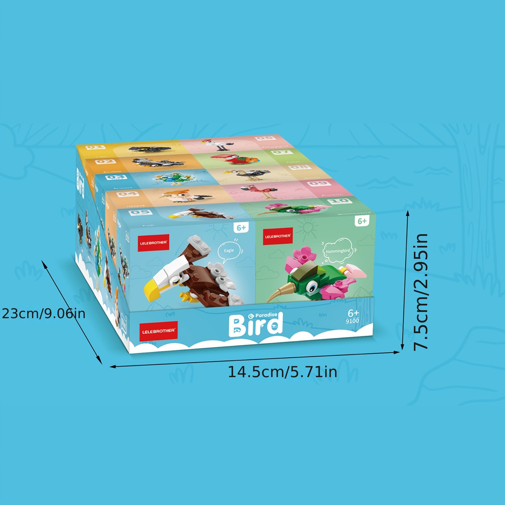 🕊️ Aves del mundo — Set de figuras 10-en-1