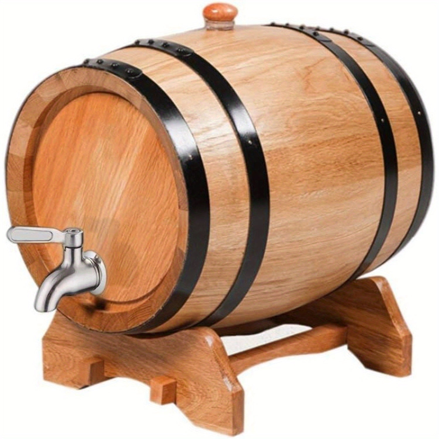 1 Stainless Steel Faucet for Wine Barrel, Beverage Dispenser Tap Replacement Spout, Suitable for Glass Jars and Wooden Barrels Home Brewing Tap
