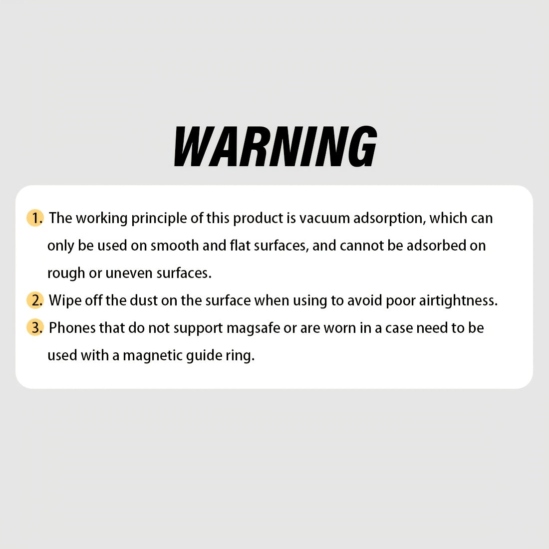 Dark Grey Magnetic Car Mount with 360° Rotation - Durable Aluminum Alloy, Strong Adhesion, Adjustable Stand for iPhone and Android Devices, Perfect for Live Streaming in Car, Gym, Mirror, Smooth Surface, Includes Magnetic Lo