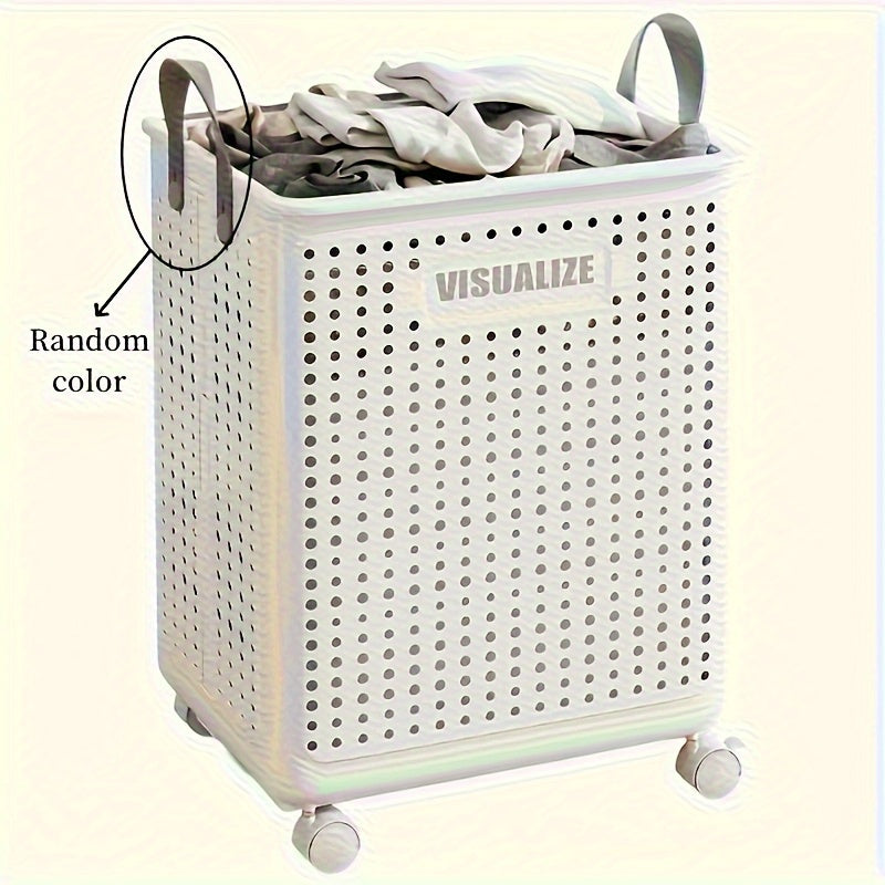 Large Capacity Breathable Laundry Basket - Hygienic, Separate & Sort Dirty Clothes for Home Bathroom Organization