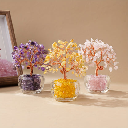 Crystal Tree of Fortune — Árbol Feng Shui de Cristal Natural RUNYANGSHI