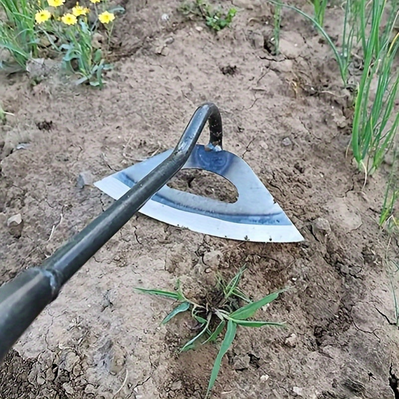 Premium All-Steel Hardened Hollow Hoe - Handheld Weeding Rake for Efficient Garden Maintenance, Durable & Rust-Resistant, Ideal for Vegetable Gardens, Garden Houses