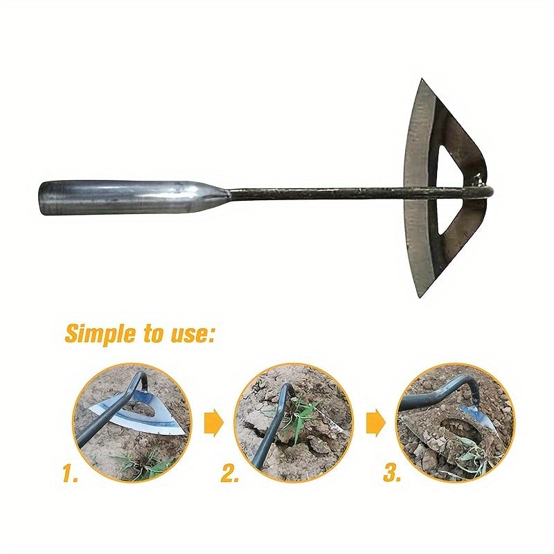 SteelRoot Pro — Azada Hueca Manual de Acero Templado para Jardinería Intensiva