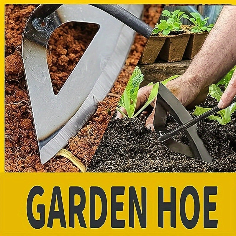 Premium All-Steel Hardened Hollow Hoe - Handheld Weeding Rake for Efficient Garden Maintenance, Durable & Rust-Resistant, Ideal for Vegetable Gardens, Garden Houses