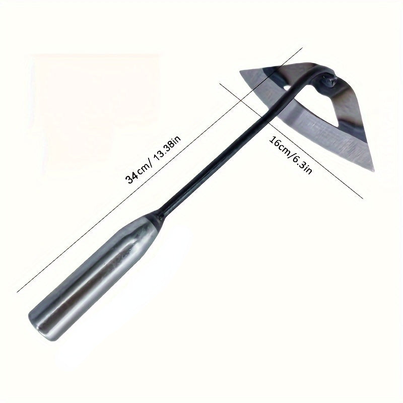 Premium All-Steel Hardened Hollow Hoe - Handheld Weeding Rake for Efficient Garden Maintenance, Durable & Rust-Resistant, Ideal for Vegetable Gardens, Garden Houses