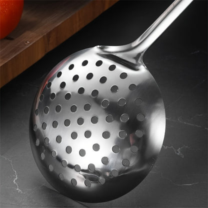 LDQ HT — Set de 9 Utensilios de Cocina en Acero Inoxidable (Estilo Moderno Minimalista, Antiadherentes y Lavables)