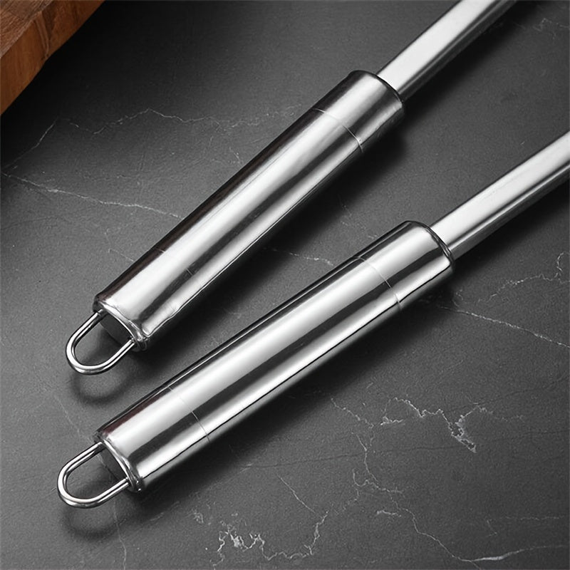 LDQ HT — Set de 9 Utensilios de Cocina en Acero Inoxidable (Estilo Moderno Minimalista, Antiadherentes y Lavables)