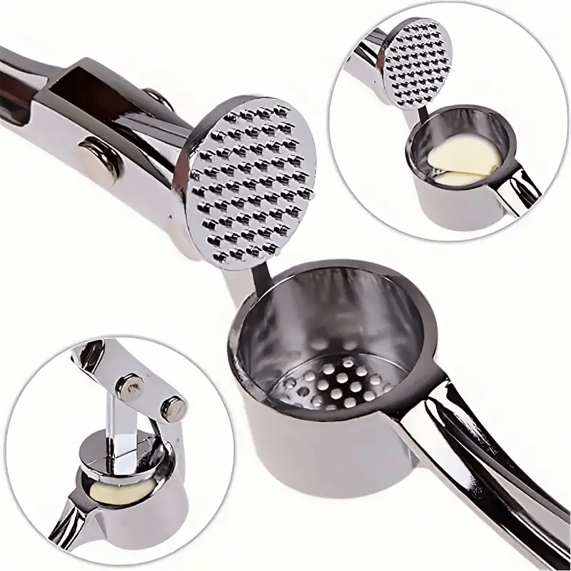 1pc of advanced garlic press - easy garlic chopper and ginger crusher, easy to clean kitchen tools, durable garlic chopper for daily cooking