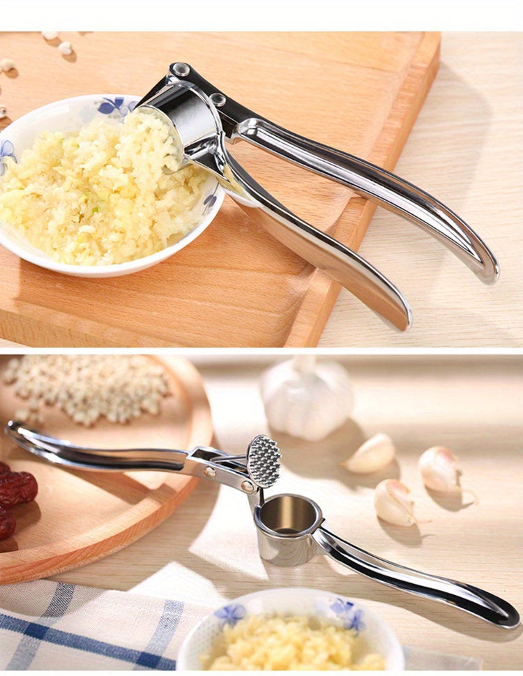 1pc of advanced garlic press - easy garlic chopper and ginger crusher, easy to clean kitchen tools, durable garlic chopper for daily cooking
