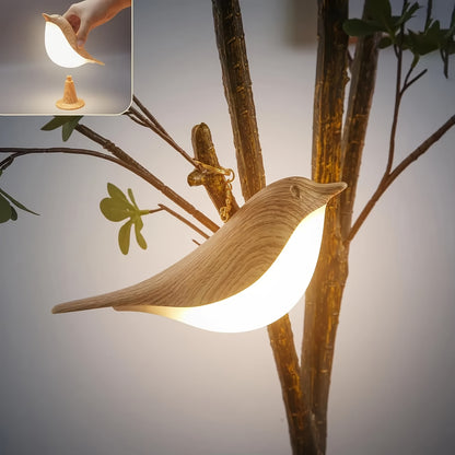 BirdGlow RV — Bird-Shaped Desk Lamp with Touch Control (Rechargeable, Dimmable, 3 LED Light Tones)
