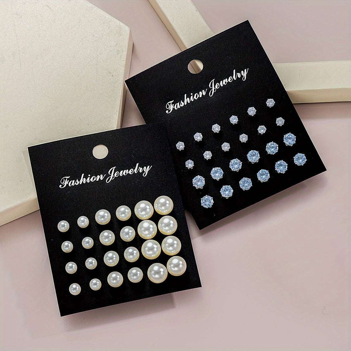 114-Piece Assorted Simple Color Faux Pearl Earring Set, Women's Gift for Dating, Vacation, and Everyday Wear, Minimalist and Korean Style