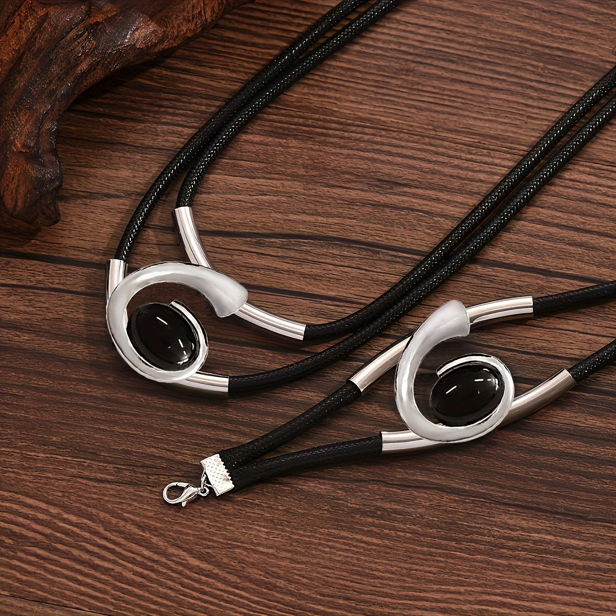Midnight Boho — Set de Collar y Pulsera Vintage (2 Piezas)