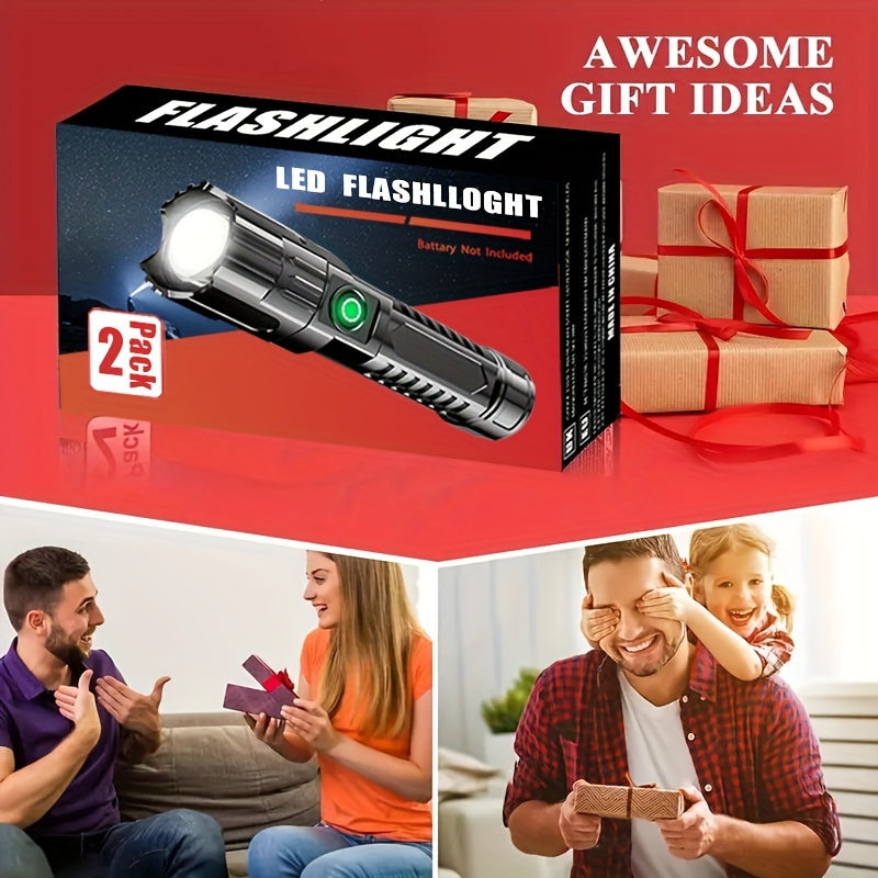 YANHUO BrightDuo — Set de 2 Linternas LED Recargables (350 lúmenes)