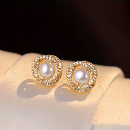 Pearl Luxe — Set de Joyería con Perlas Imitación (4 Piezas)