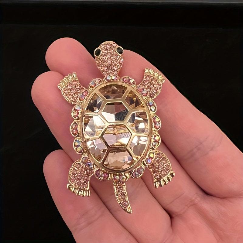 LuckyTurtle DT — Broche Artesanal de Tortuga en Cobre Puro (Decoración Versátil para Hogar, Oficina y Festividades)