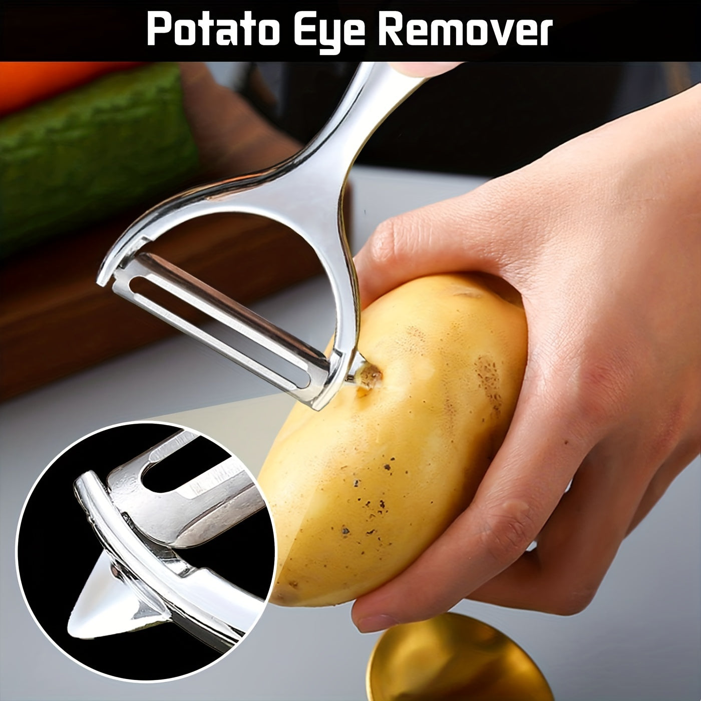 2pcs Stainless Steel Vegetable and Fruit Peeler with Non-Slip Handle and Sharp Blades - Easy to Use for Precision Peeling, Suitable for Kitchen Use, Kitchen Accessories
