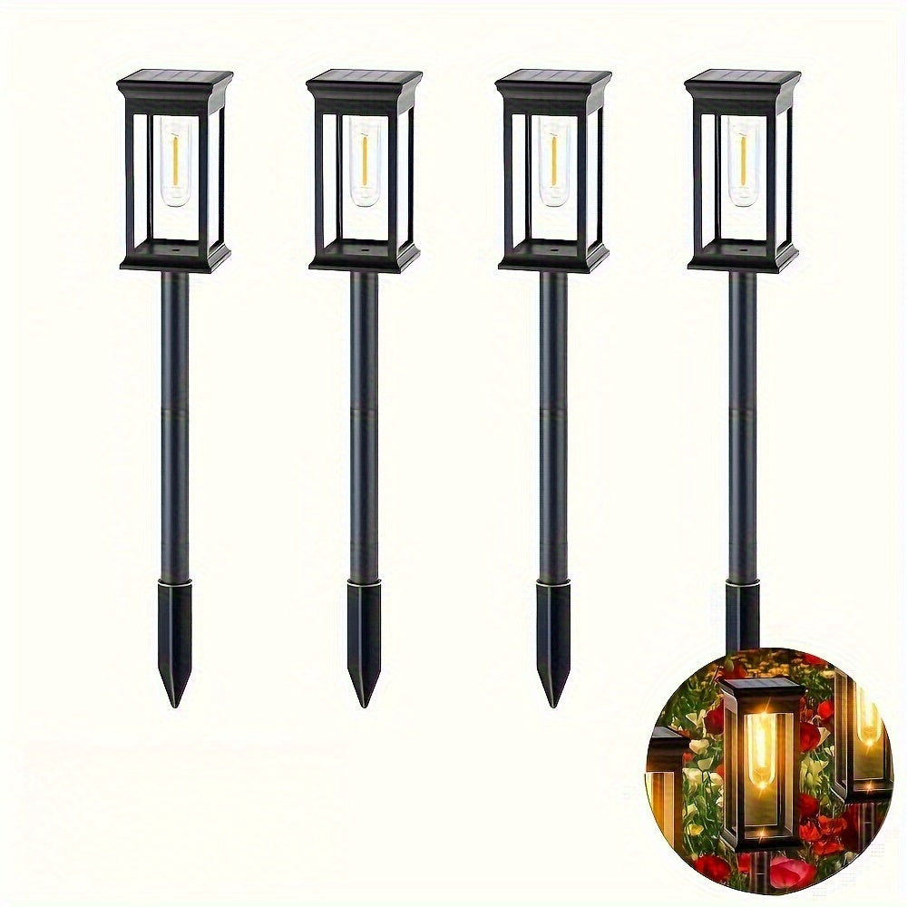 1pc Outdoor Solar Light - High-Quality, Automatic On/Off Solar Lamp for Landscape, Garden, Pathway, Patio, Driveway, Fence - Easy to Install, Solar-Powered Outdoor Lighting, Garden Decor, Patio Light, Pathway Light, Gardening