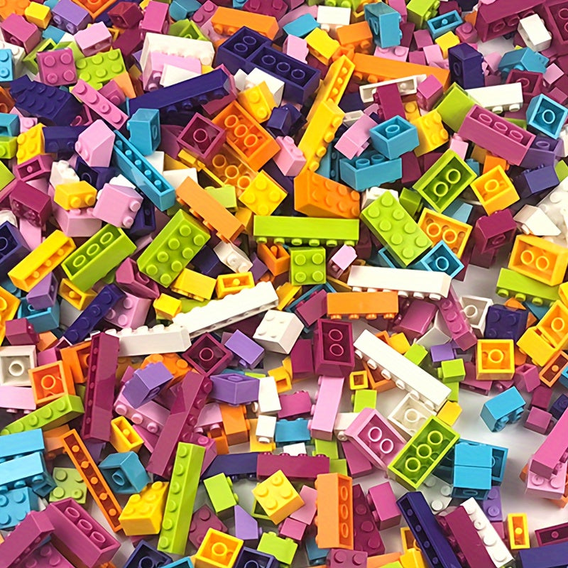 500pcs Bagged Children's Educational Assembly Building Blocks, Kindergarten Toys, DIY Small Particle Insertion Building Blocks, Toys to Inspire Creativity and Imagination for Boys and Girls, Birthday Gifts