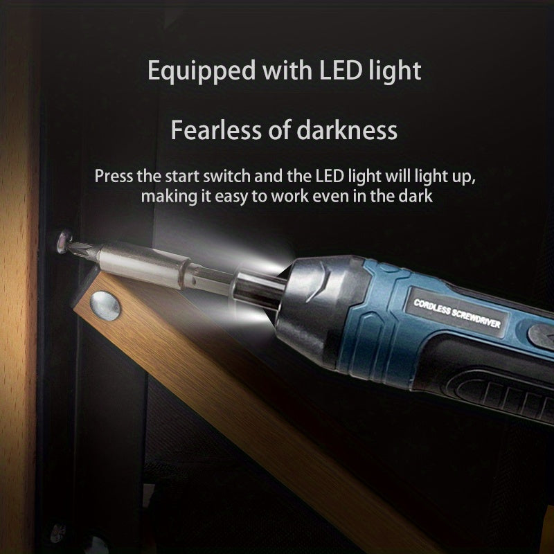 TorquePro LH — Destornillador Eléctrico Inalámbrico 3.6V con 4 Niveles de Torque (Batería Incluida)