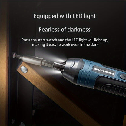 TorquePro LH — Destornillador Eléctrico Inalámbrico 3.6V con 4 Niveles de Torque (Batería Incluida)