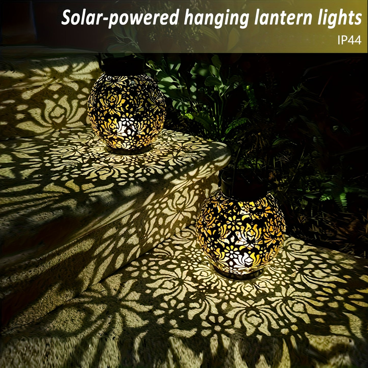 Faroles Solares Marroquíes — Set Decorativo de Jardín