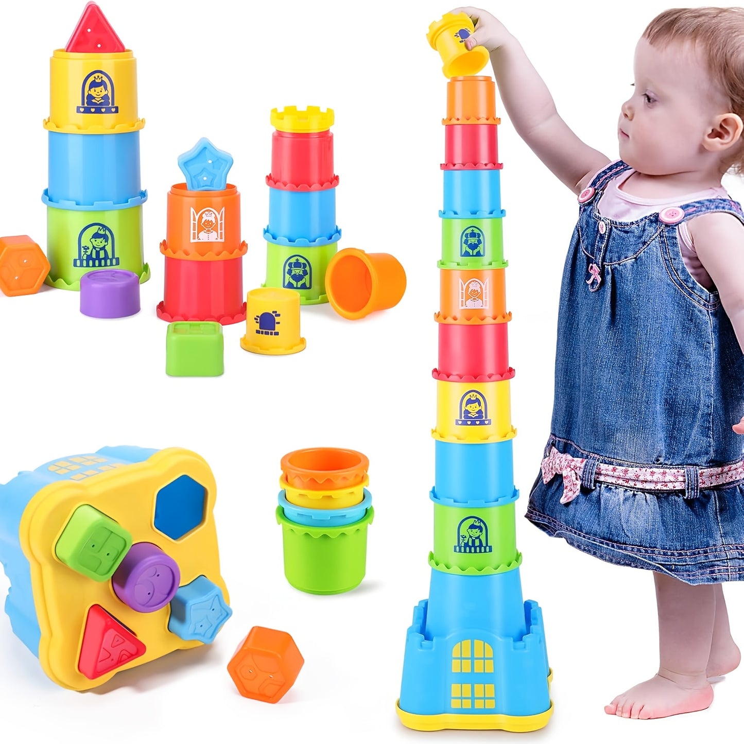 Stack & Play — Vasitos Apilables para Bebés