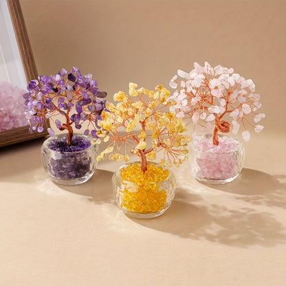 Crystal Tree of Fortune — Árbol Feng Shui de Cristal Natural RUNYANGSHI