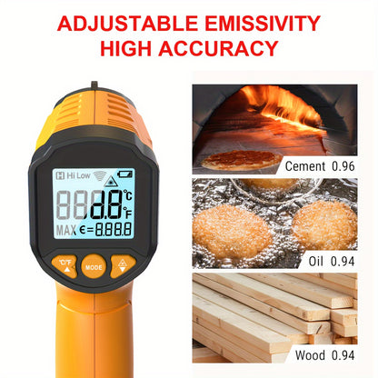 HeatScan PR — Termómetro Infrarrojo HYTAIS con Puntero Láser (Lectura Rápida, No Contacto, Pantalla Digital)