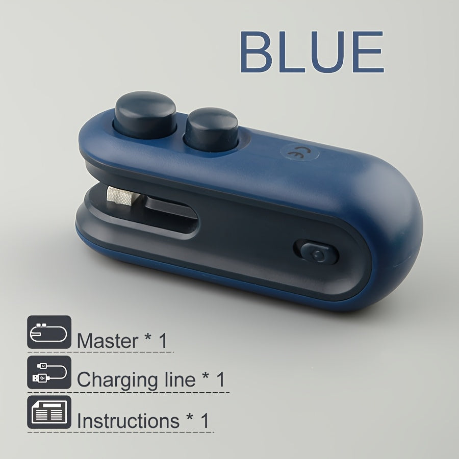 SealMini EQ — Sellador Portátil Recargable para Bolsas de Snacks (USB, Batería de Litio Integrada, Ideal para Viajes y Picnic)
