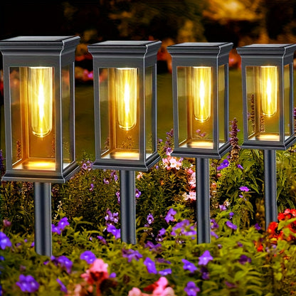 TungSol QA — Set de 6 Lámparas Solares con Filamento LED para Jardines y Espacios Comerciales