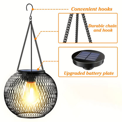 Solar Glow Duo — Set de 2 Faroles Colgantes Solares para Exterior