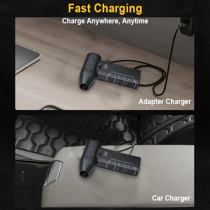 AirFlex MB — Soplador Eléctrico Inalámbrico de Alta Velocidad con 100 Niveles de Potencia (Recargable por USB, 6000 mAh)