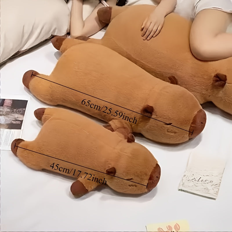 ✨ Capybara Dream — Almohada Retro de Peluche
