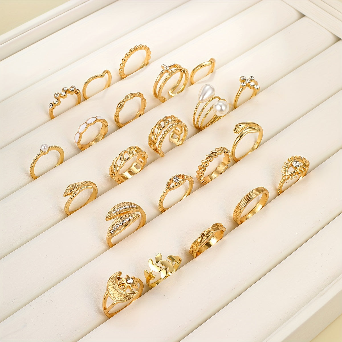 Mystic Vibes — Set de 22 Anillos Vintage
