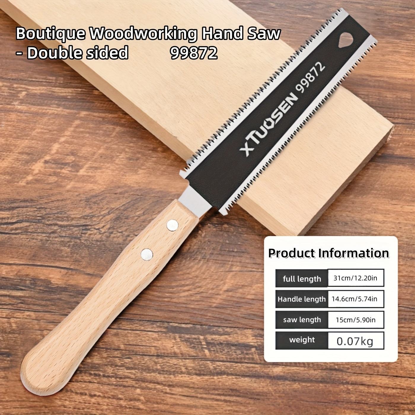 A Set of Three Japanese Saws, Including a Hand Saw, Double-Sided Saw, Three-Speed Saw, Mortise Saw, Fine-Toothed Hardwood Saw, Small Hand Saw, Fine Saw, And Fine Mortise Hand Saw. These Woodworking Tools Are Designed for Flus