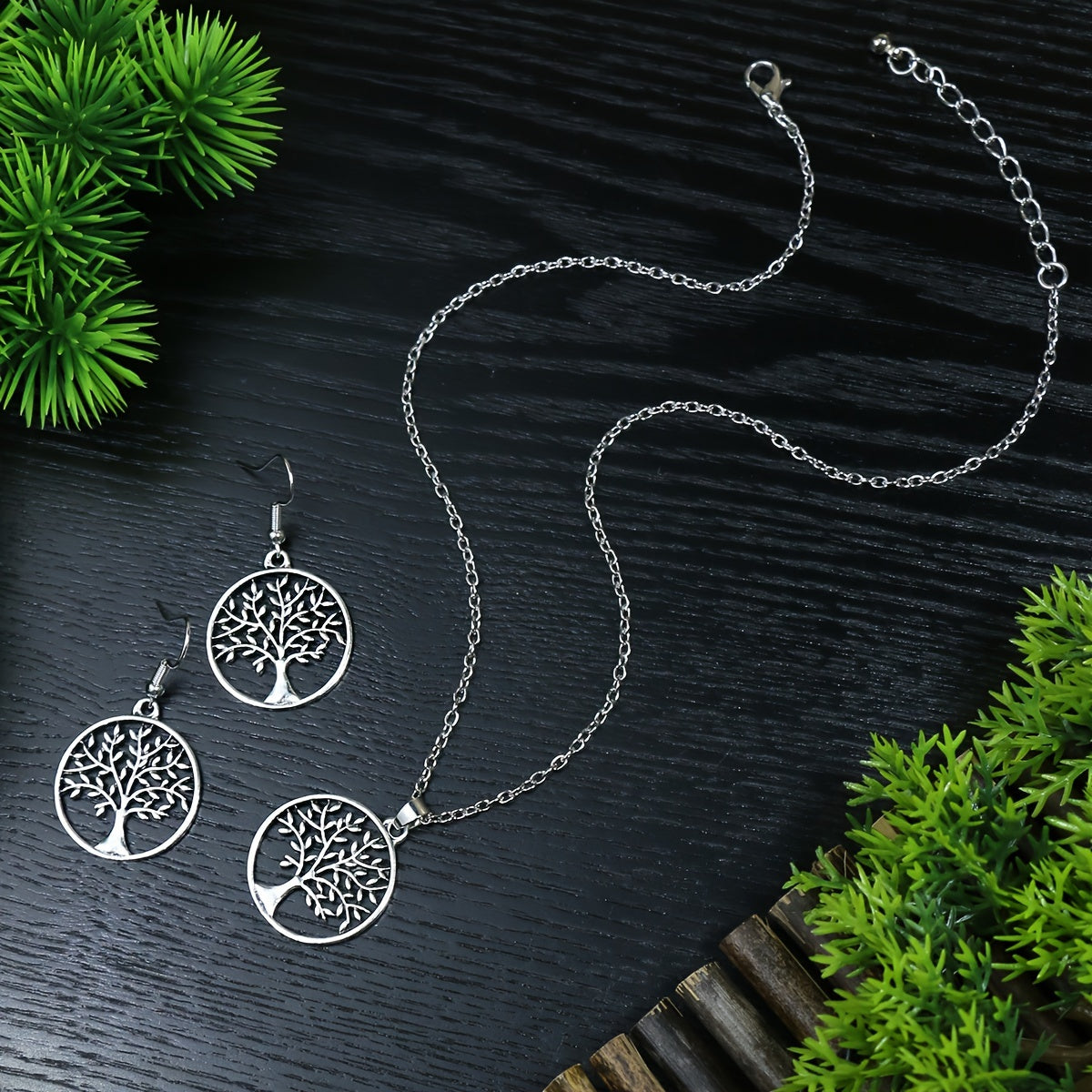 SoulRoots — Set de Joyería Étnica Árbol de la Vida (3 Piezas)