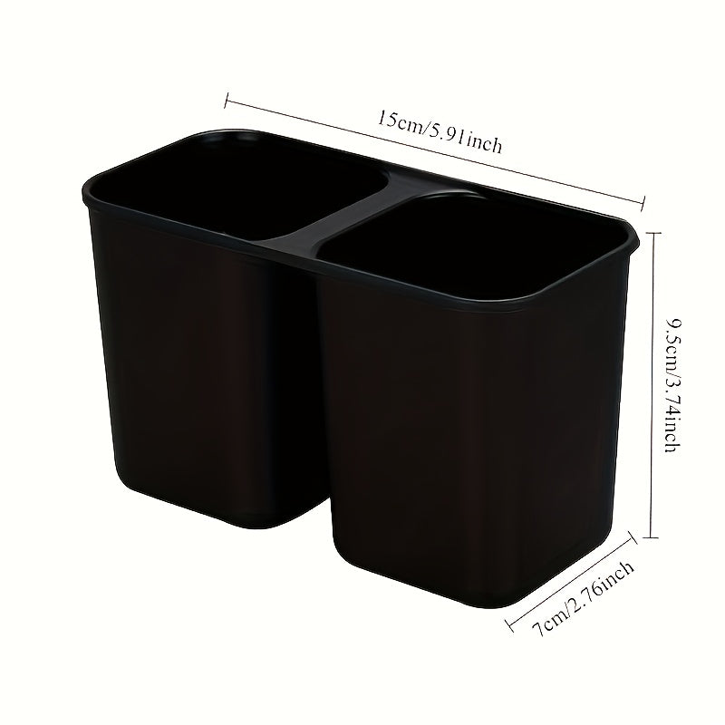 DryNest RR — Escurridor de Platos Compacto con Porta Utensilios (Estante Colgante, Plástico Resistente, Ahorra Espacio)