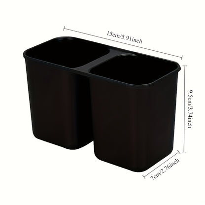 DryNest RR — Escurridor de Platos Compacto con Porta Utensilios (Estante Colgante, Plástico Resistente, Ahorra Espacio)